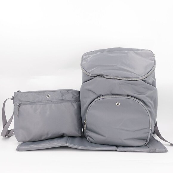 Lululemon Women's New Parent Backpack 17L Asphalt Gray Silver OS - Picture 3 of 16